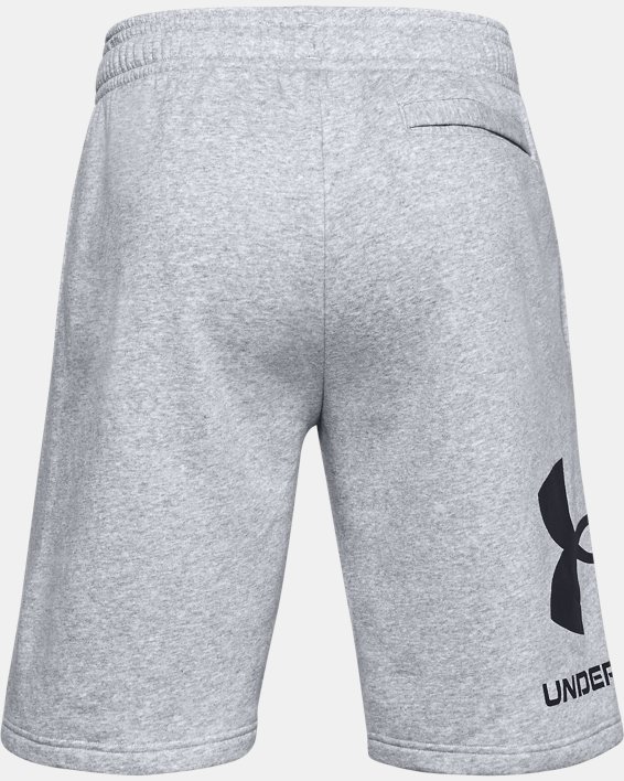 Men's UA Rival Fleece Big Logo Shorts, Gray, pdpMainDesktop image number 5